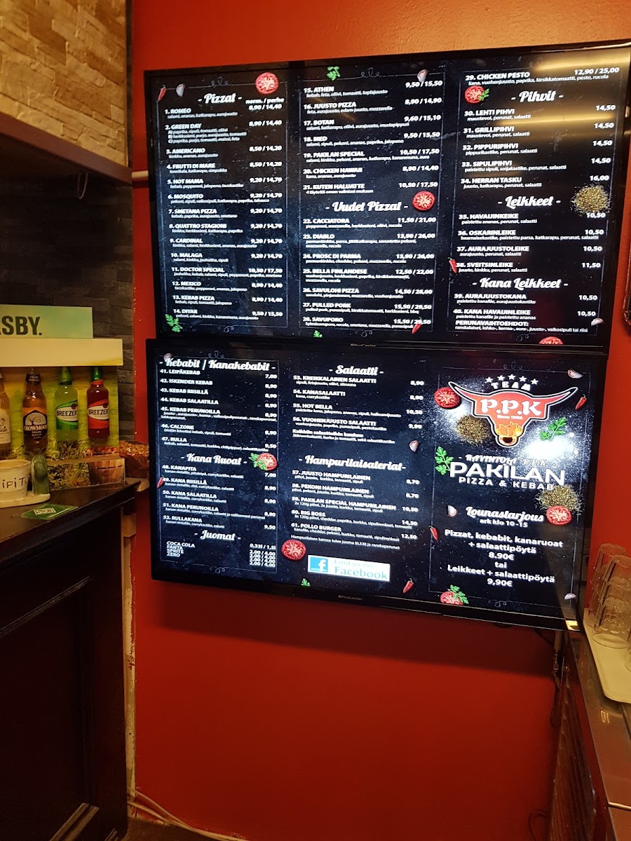 Menu Ravintola Ppk-2