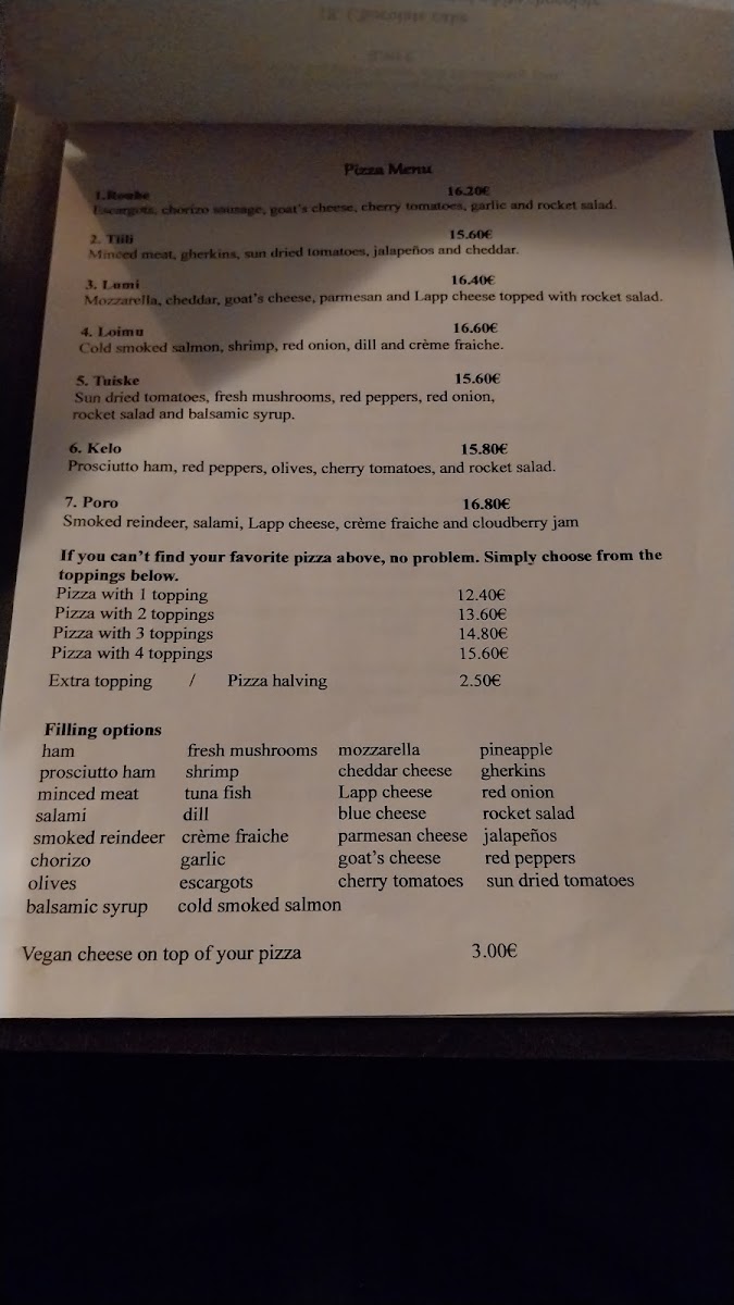 Menu Ravintola Rouhe-2