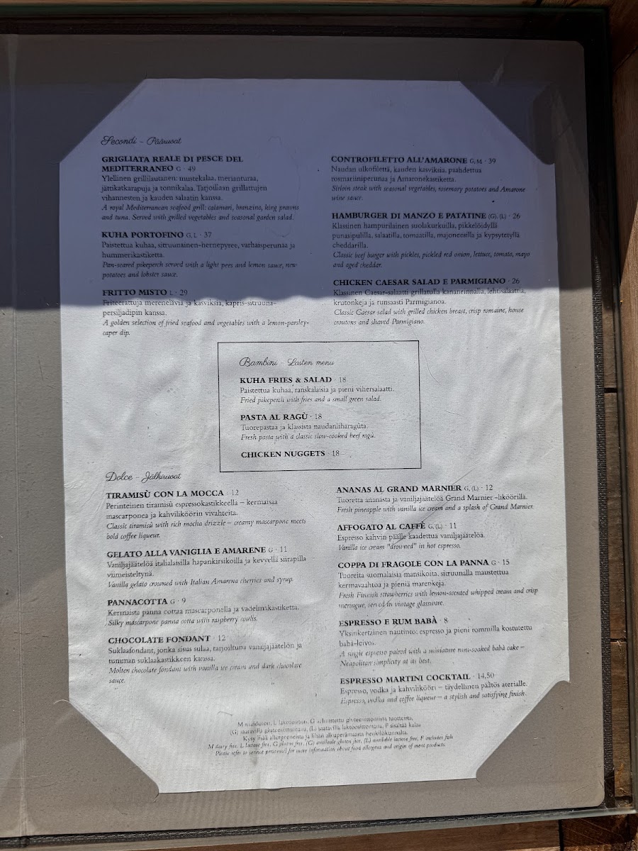 Menu Ravintola Tavastin Kilta-1