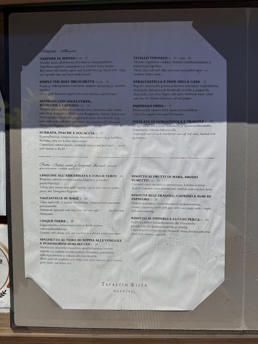 Menu Ravintola Tavastin Kilta-3
