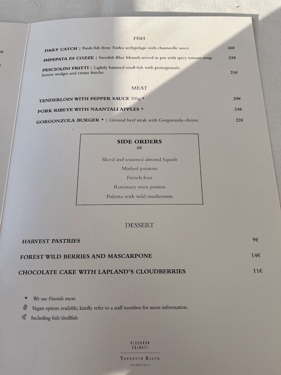 Menu Ravintola Tavastin Kilta-4