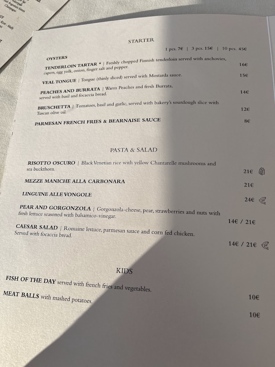Menu Ravintola Tavastin Kilta-5