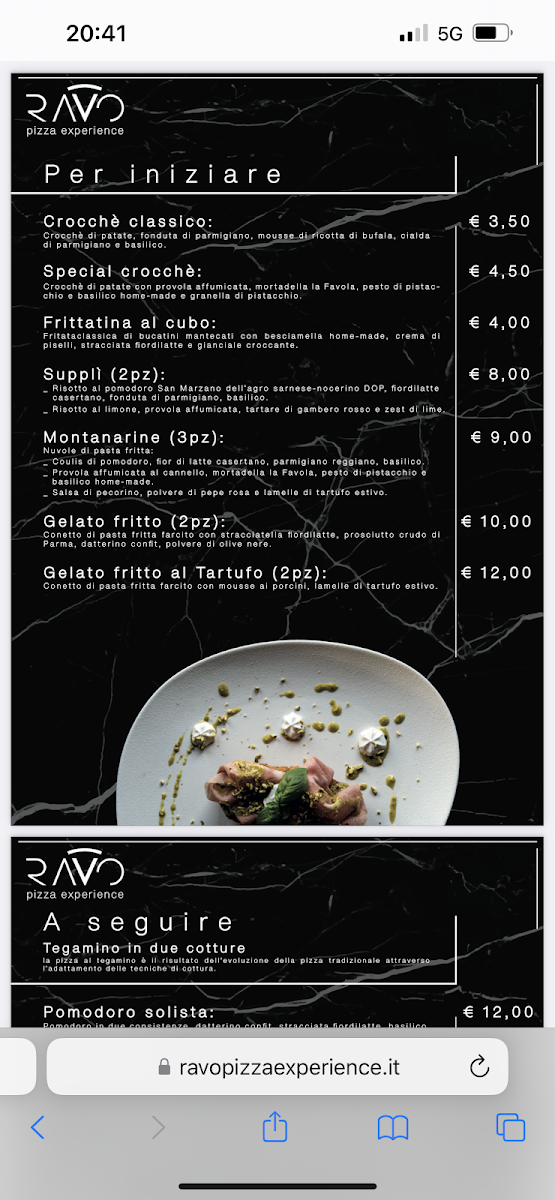 Menu Ravo Pizza Experience-5