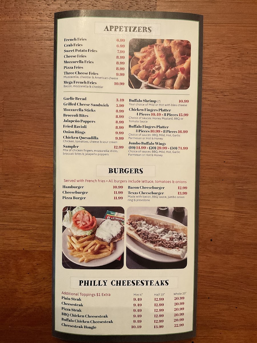 Menu Raymond's Pizza-3