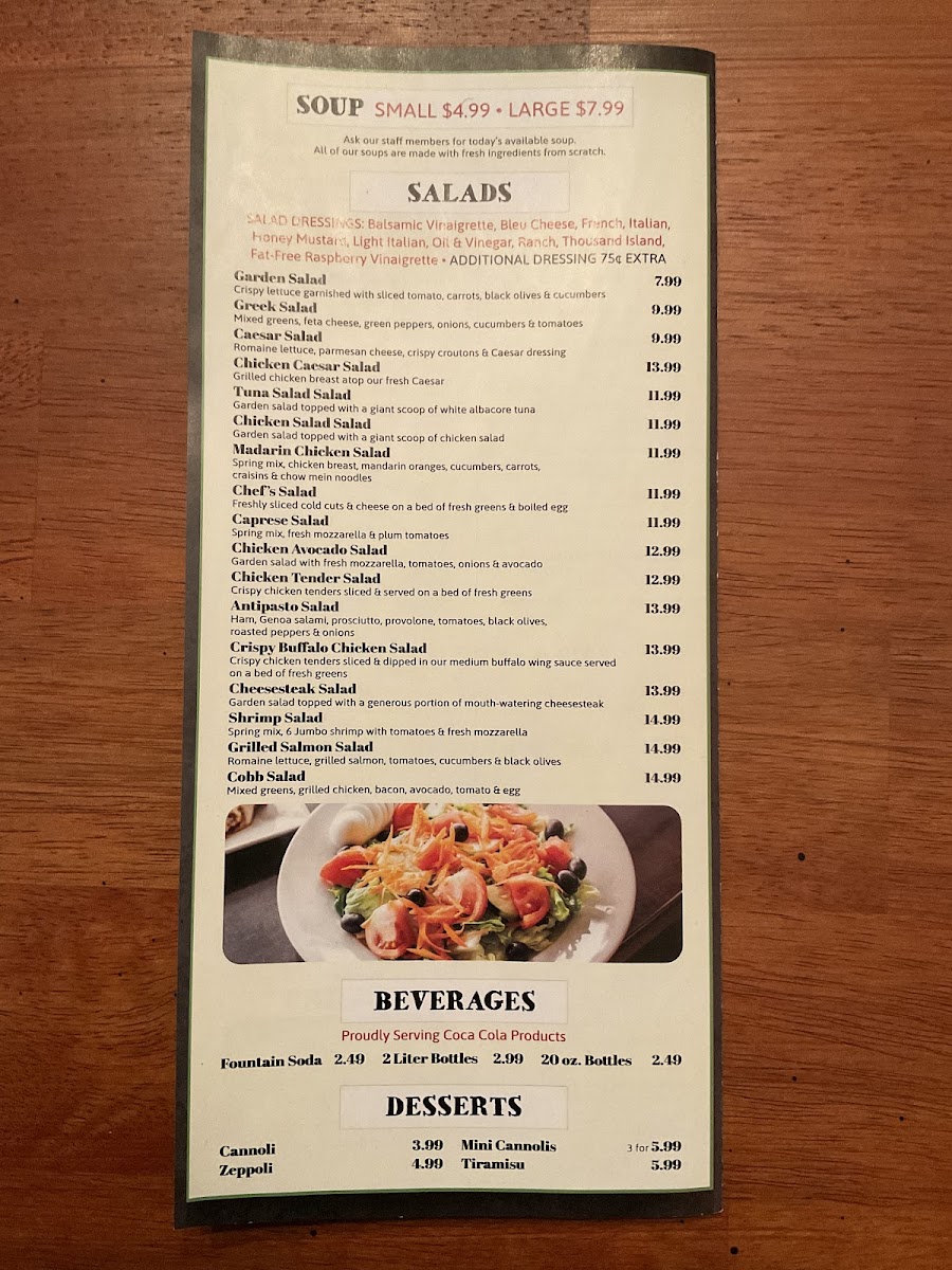 Menu Raymond's Pizza-5