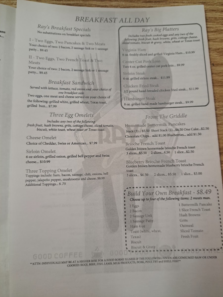 Menu Ray's Cafe-4
