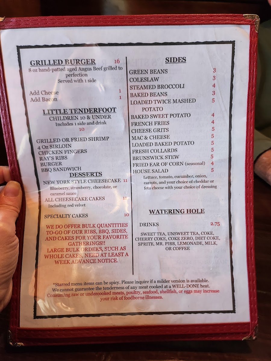 Menu Ray's Steaks & Ribs-5