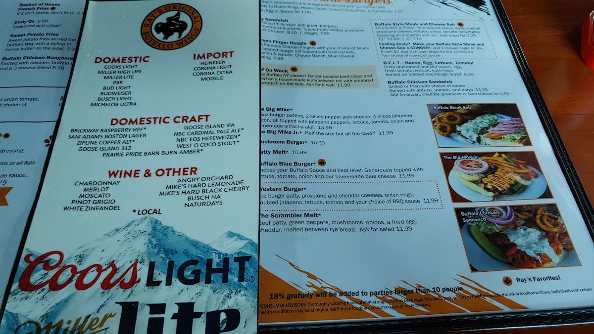 Menu Ray's Wings & Pizza/ray's Original Buffalo Wings-10