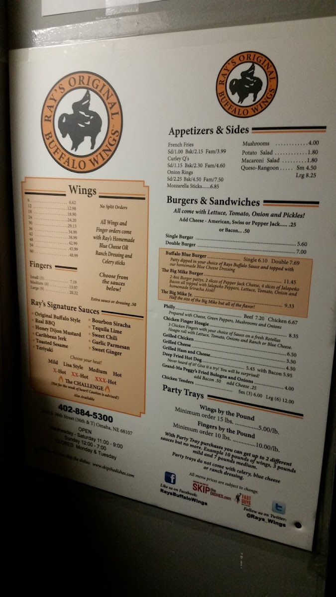 Menu Ray's Wings & Pizza/ray's Original Buffalo Wings-9