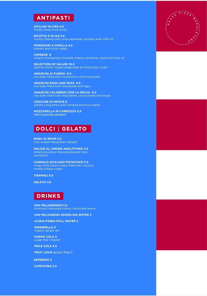 Menu Razzo Pizza Napoletana-1