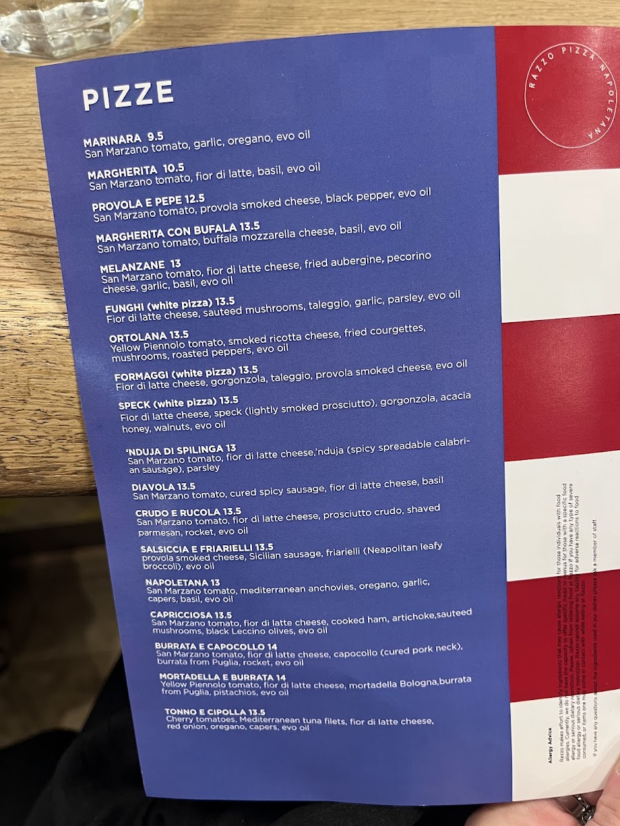 Menu Razzo Pizza Napoletana-5