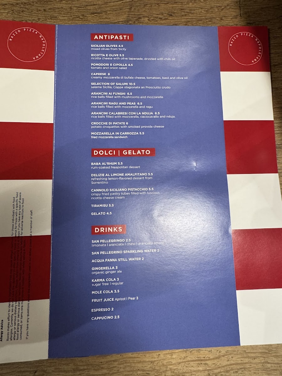 Menu Razzo Pizza Napoletana-8