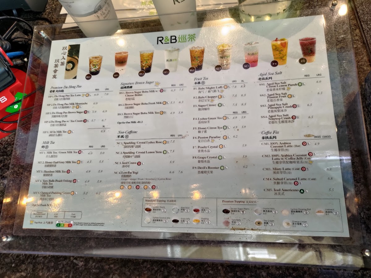Menu R&b Tea-9