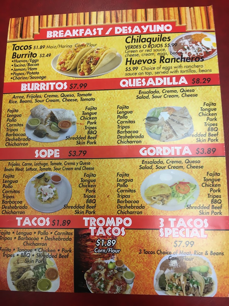 Menu Real Mexican Tacos-9