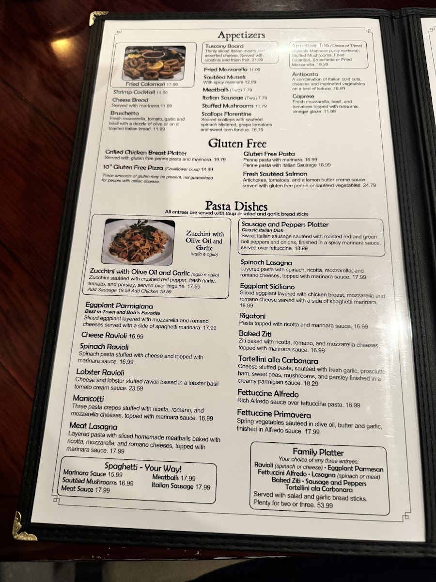 Menu Reale's Italian Cafe-7
