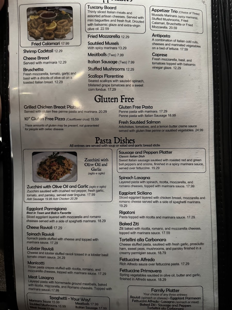 Menu Reale's Italian Cafe-9