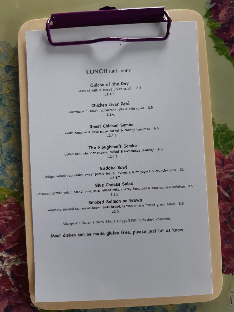 Menu Rebecca’S Kitchen And Farm Shop-1