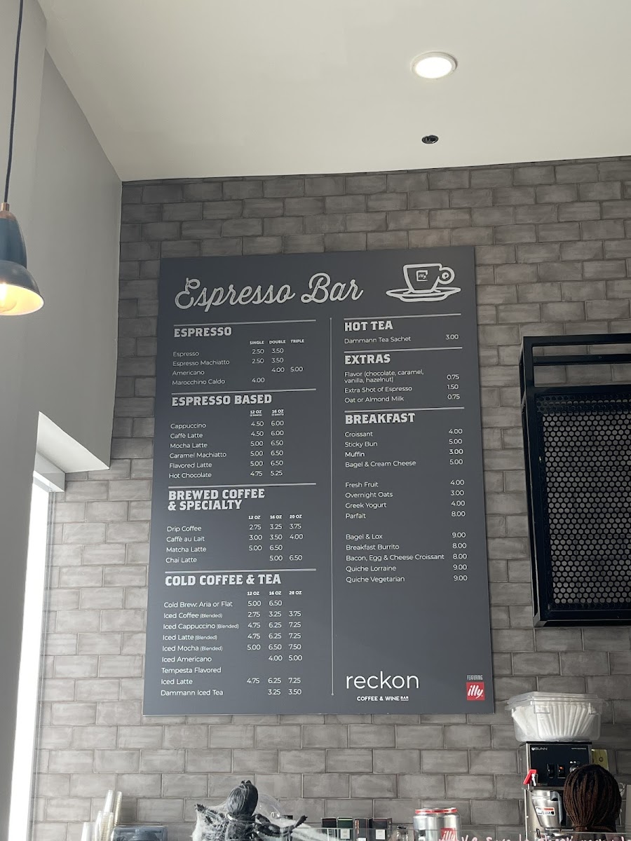 Menu Reckon Coffee & Wine Bar-2
