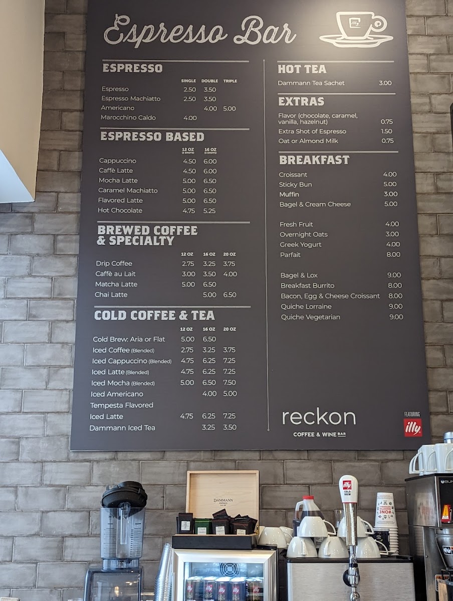 Menu Reckon Coffee & Wine Bar-4