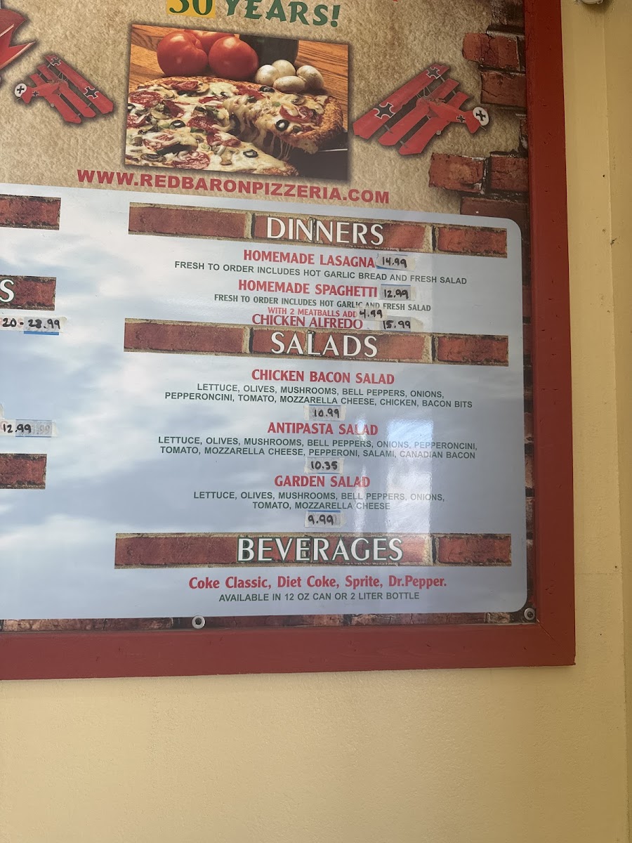 Menu Red Baron Pizza-1