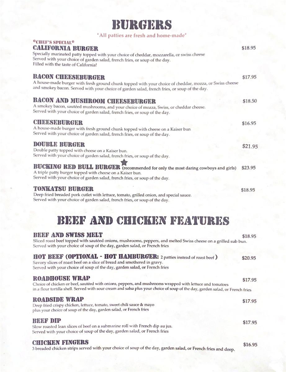 Menu Red Bull Family Restaurant & Lounge-2