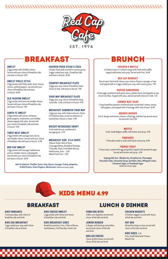 Menu Red Cap Cafe Santa Fe-3