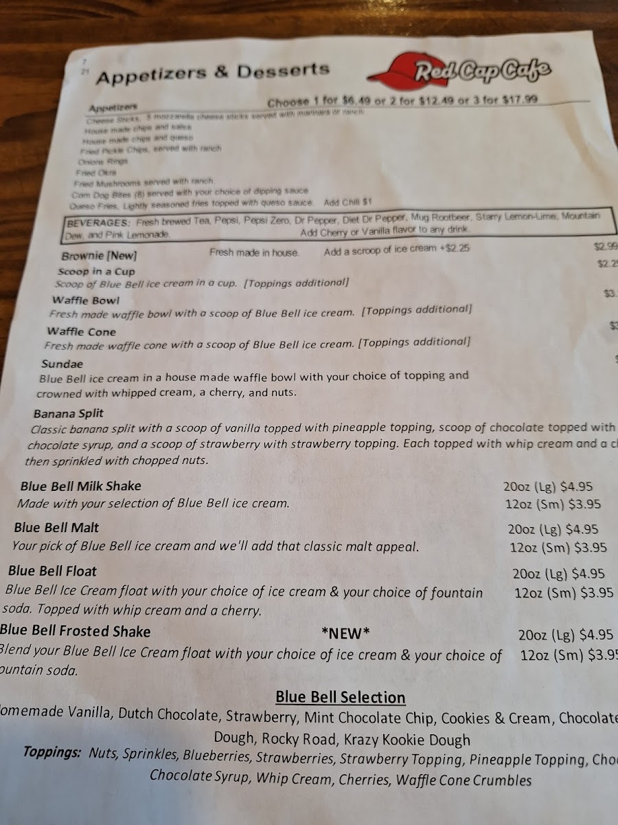 Menu Red Cap Cafe Santa Fe-7