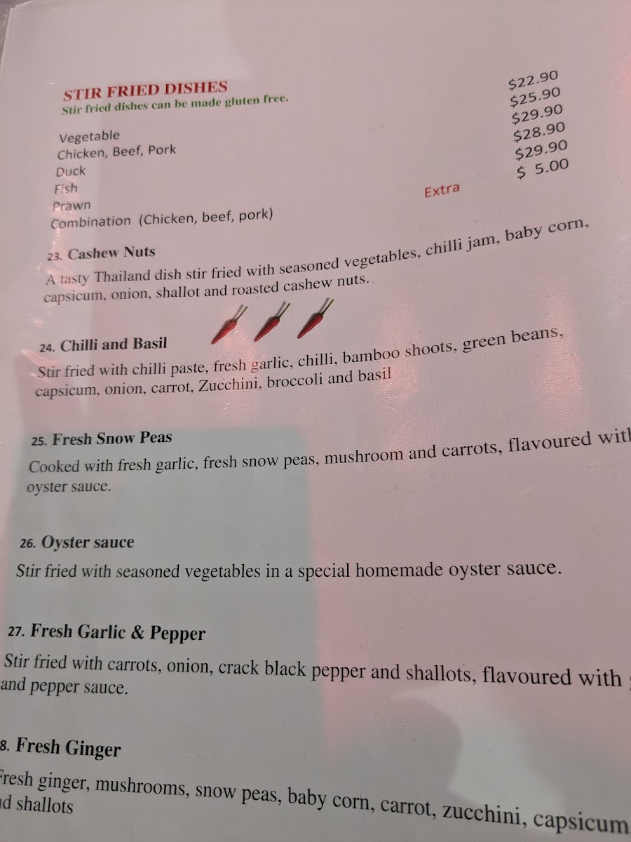 Menu Red Chilli Thai Bargara-1