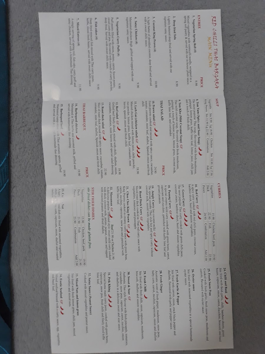 Menu Red Chilli Thai Bargara-6