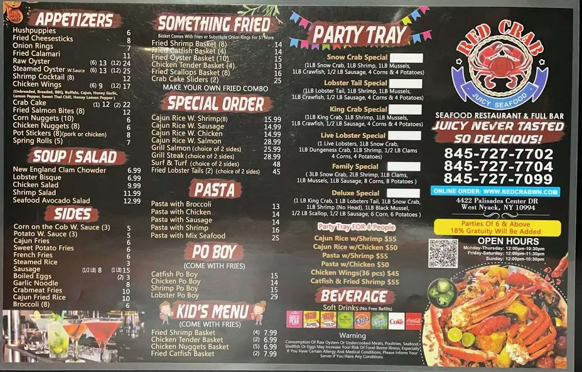 Menu Red Crab Juicy Seafood & Bar-1