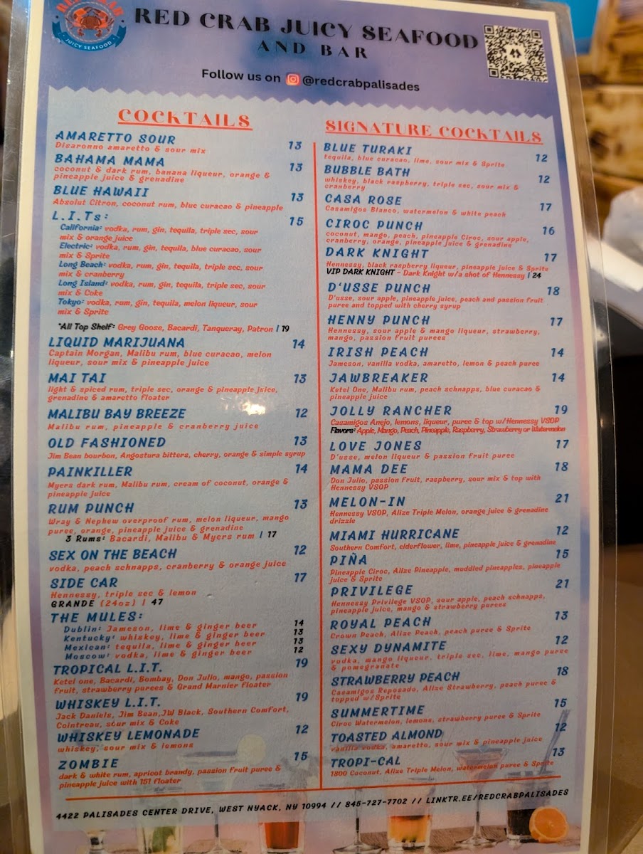 Menu Red Crab Juicy Seafood & Bar-10