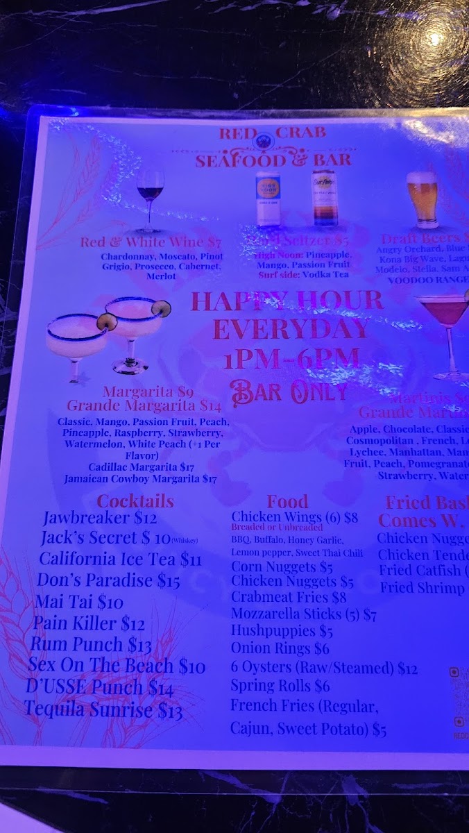 Menu Red Crab Juicy Seafood & Bar-5