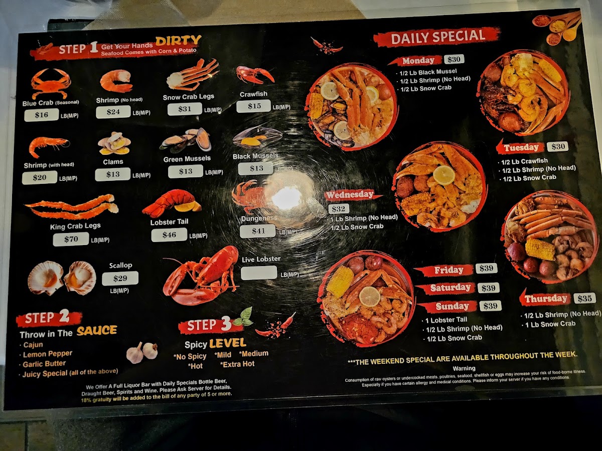 Menu Red Crab Juicy Seafood-2