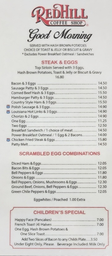 Menu Red Hill Coffee Shop-10