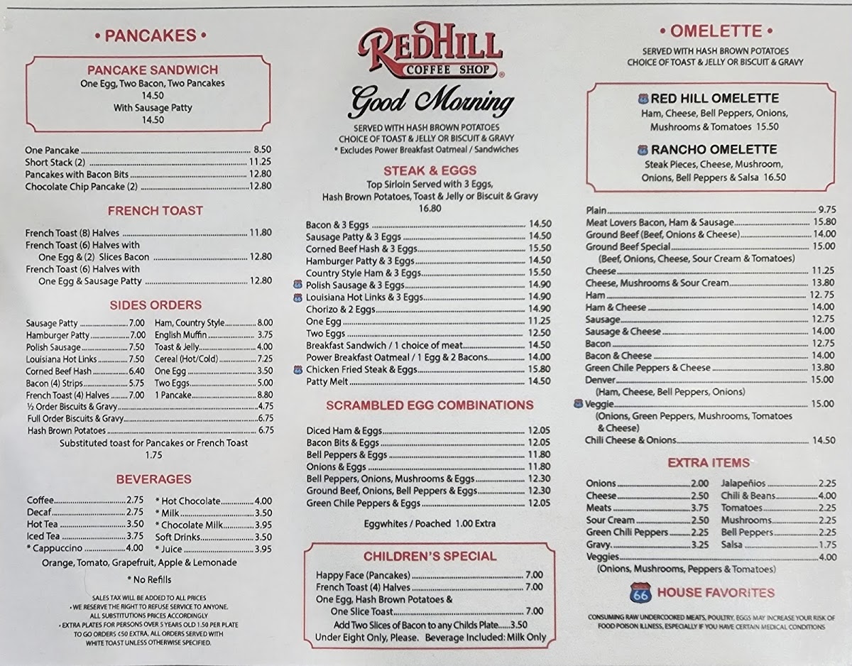 Menu Red Hill Coffee Shop-2