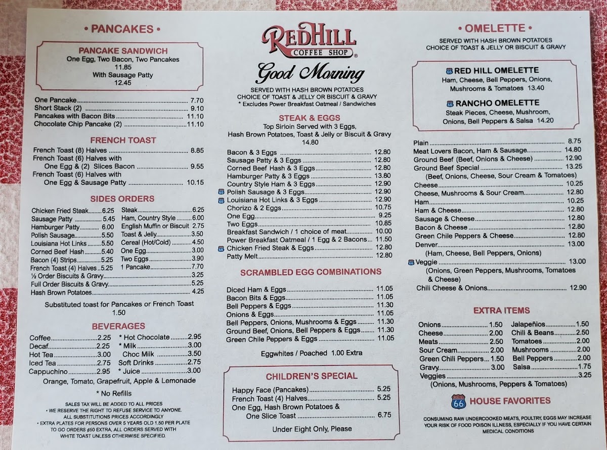 Menu Red Hill Coffee Shop-3