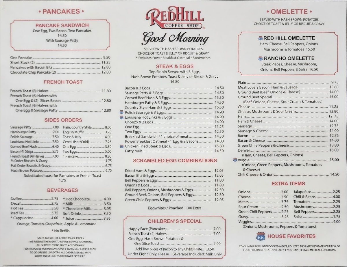 Menu Red Hill Coffee Shop-4
