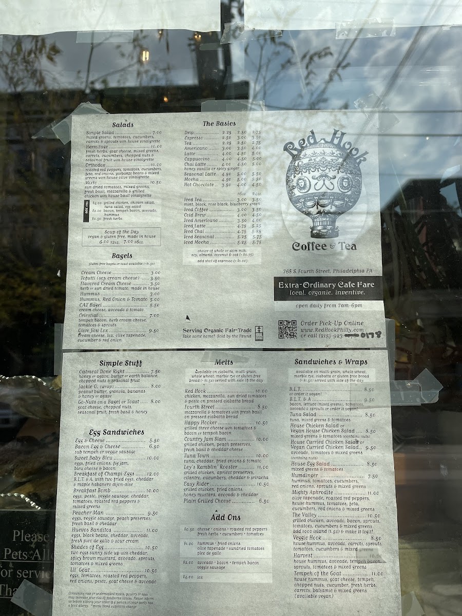 Menu Red Hook Coffee And Tea-4