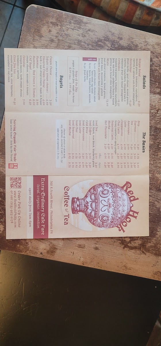 Menu Red Hook Coffee And Tea-7