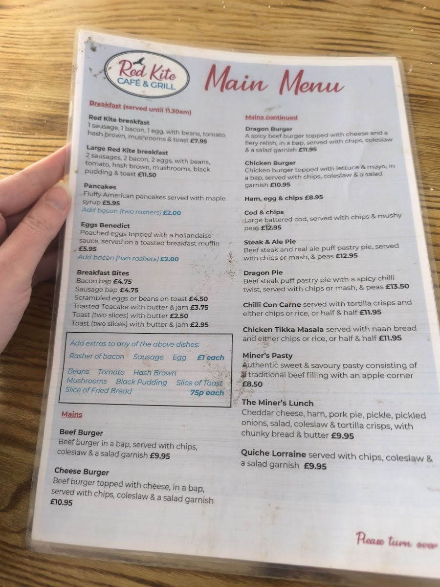 Menu Red Kite Cafe-1