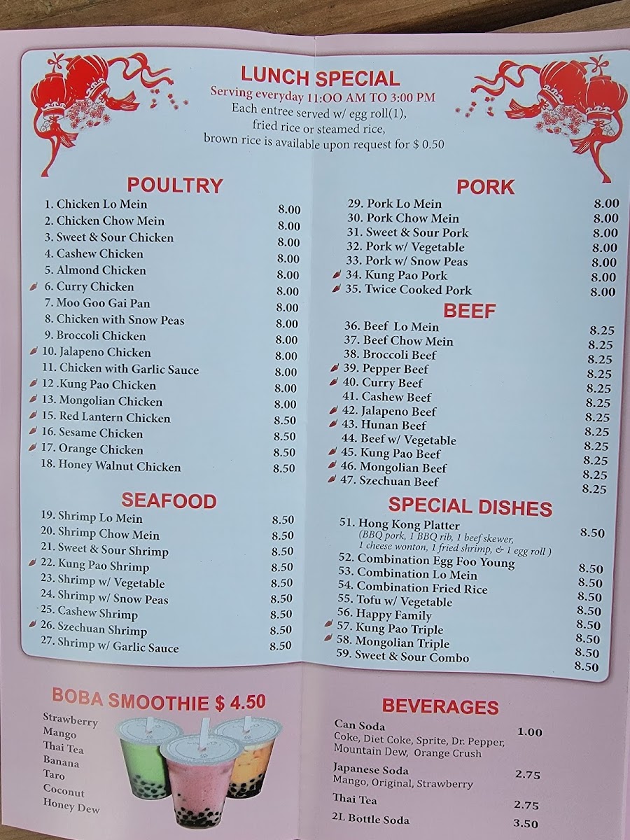 Menu Red Lantern-2