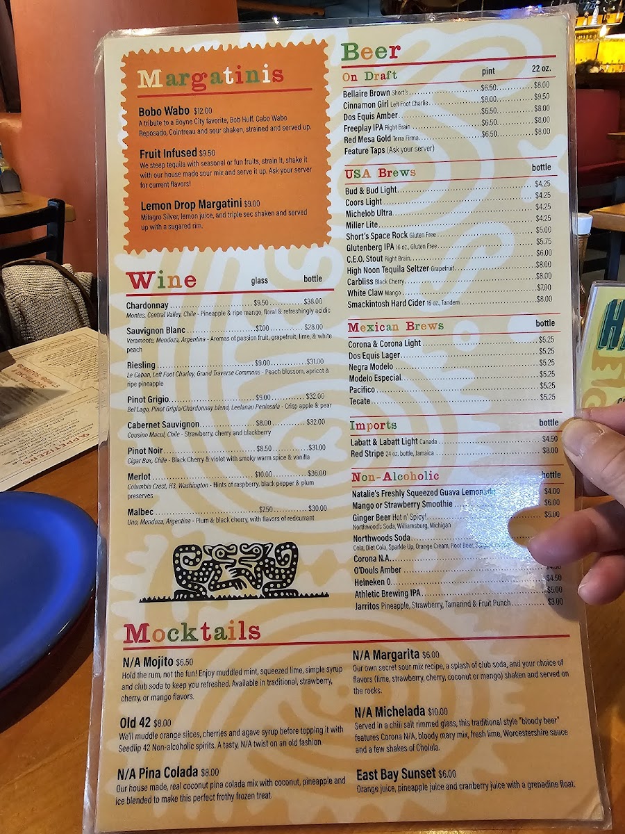 Menu Red Mesa Grill-Traverse City-3