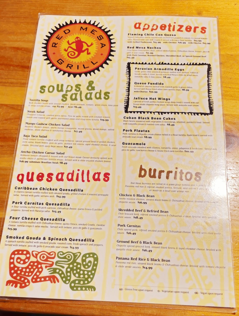 Menu Red Mesa Grill-Traverse City-4