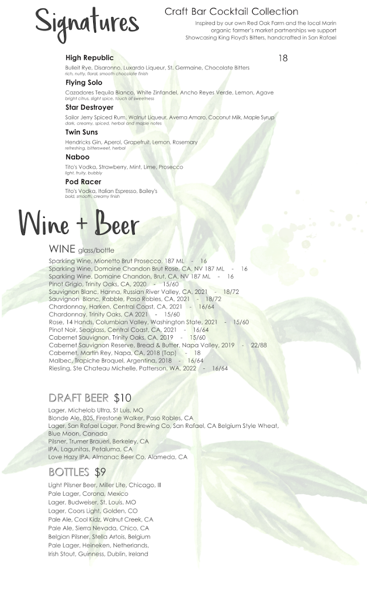 Menu Red Oak Craft Bar And Rotisserie-2