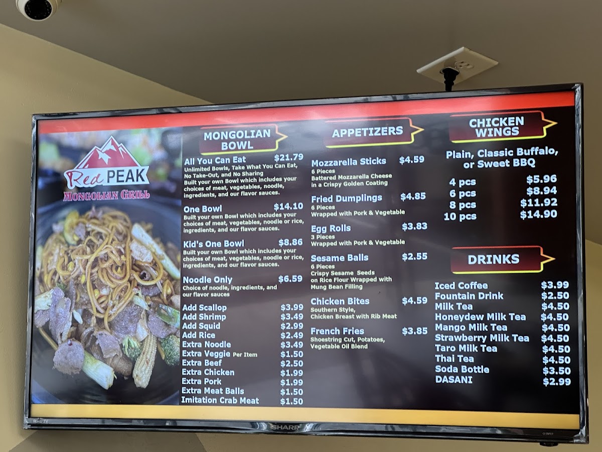 Menu Red Peak Mongolian Grill-2