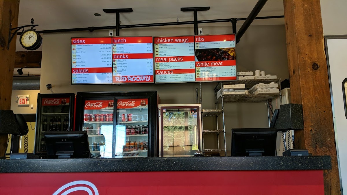 Menu Red Rockets Wings And Ribs Wellington Location-5