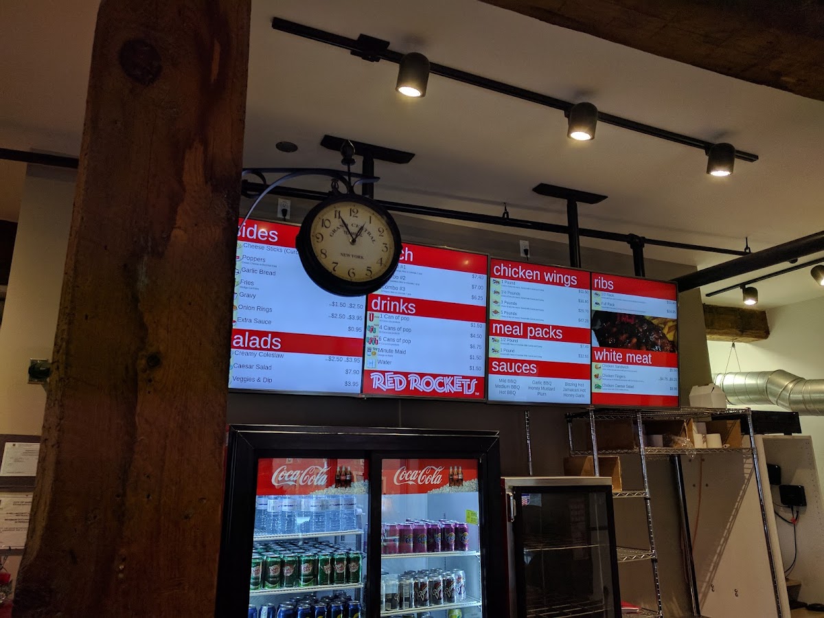 Menu Red Rockets Wings And Ribs Wellington Location-6