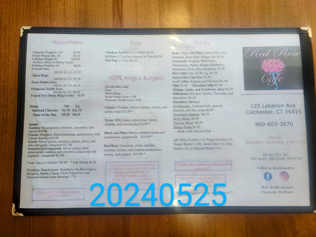 Menu Red Rose Cafe-5