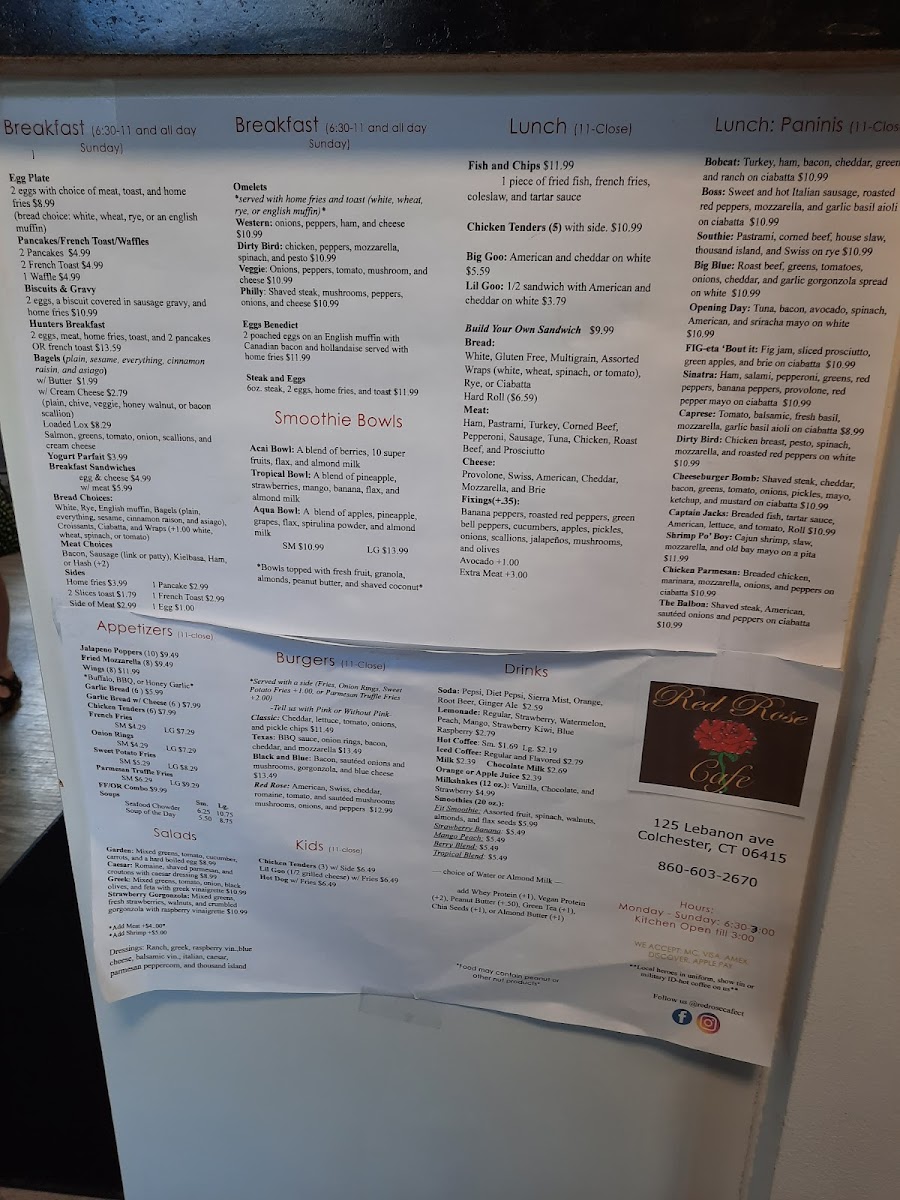 Menu Red Rose Cafe-8