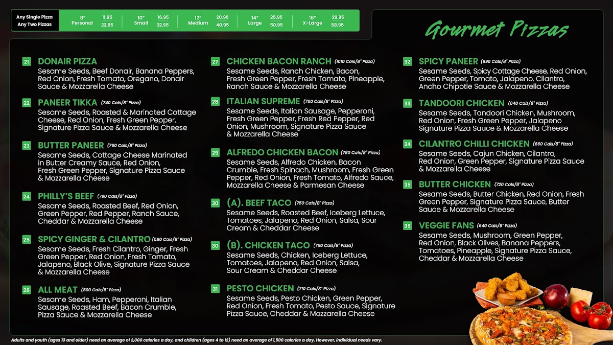 Menu Red Swan Pizza - Kamloops North-2